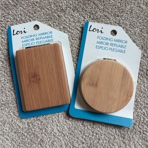 Lori Folding Mirror Set - Square and Round